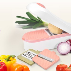 Coupe-légumes et fruits 3 lames avec bac récupérateur Équilibre